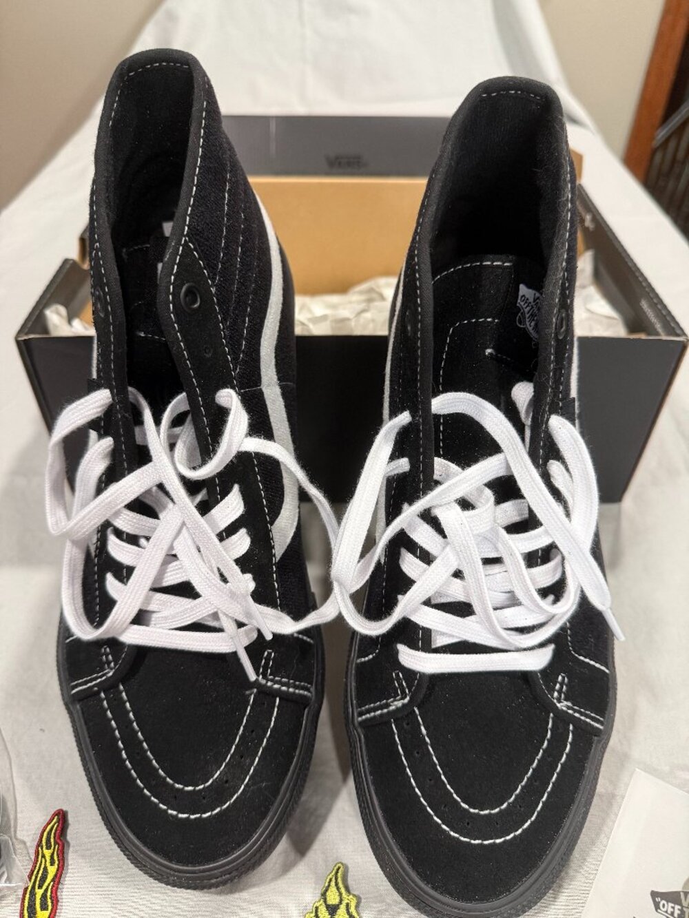 Limited-edition Elijah Berle x Vans Skate Sk8-Hi Decon high-top sneakers in Blac
